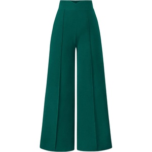 image:imagePRETTYGARDEN Palazzo Pants for Women 2026 Spring Dressy High Waisted Wide Leg Work Pants Fall Casual Flowy Lounge TrousersDark Green