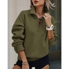 image:imagePRETTYGARDEN Womens Half Zip Oversized Sweatshirts Fleece Hoodies 2026 Trendy Long Sleeve Pullover Tops Y2k Fall OutfitsArmy Green