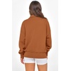 image:imagePRETTYGARDEN Womens Half Zip Oversized Sweatshirts Fleece Hoodies 2026 Trendy Long Sleeve Pullover Tops Y2k Fall OutfitsBrown