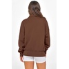 image:imagePRETTYGARDEN Womens Half Zip Oversized Sweatshirts Fleece Hoodies 2026 Trendy Long Sleeve Pullover Tops Y2k Fall OutfitsCoffee