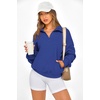image:imagePRETTYGARDEN Womens Half Zip Oversized Sweatshirts Fleece Hoodies 2026 Trendy Long Sleeve Pullover Tops Y2k Fall OutfitsRoyal Blue