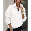 image:imagePRETTYGARDEN Womens Half Zip Oversized Sweatshirts Fleece Hoodies 2026 Trendy Long Sleeve Pullover Tops Y2k Fall OutfitsWhite
