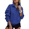 image:imagePRETTYGARDEN Womens Half Zip Oversized Sweatshirts Fleece Hoodies 2026 Trendy Long Sleeve Pullover Tops Y2k Fall OutfitsRoyal Blue