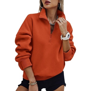 image:imagePRETTYGARDEN Womens Half Zip Oversized Sweatshirts Fleece Hoodies 2026 Trendy Long Sleeve Pullover Tops Y2k Fall OutfitsBrick Red