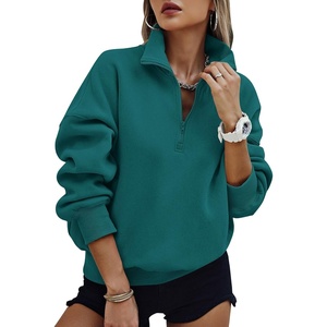 image:imagePRETTYGARDEN Womens Half Zip Oversized Sweatshirts Fleece Hoodies 2026 Trendy Long Sleeve Pullover Tops Y2k Fall OutfitsLake Blue