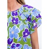 image:imagePRETTYGARDEN Boho Floral Tops for Women Summer Blouses Dressy Casual 2026 Spring Beach Vacation Ruffle Short Sleeve ShirtsGreen Blue Floral