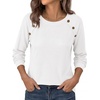 image:imagePRETTYGARDEN Long Sleeve Shirts for Women Waffle Knit Tops Fall Fashion 2026 Dressy Casual Loose Tunic Blouse Winter ClothingWhite