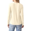 image:imagePRETTYGARDEN Long Sleeve Tshirts Shirts for Women Clothing Fall Fashion 2026 Basic Cotton Tees Casual Blouses Winter TopsBeige