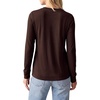 image:imagePRETTYGARDEN Long Sleeve Tshirts Shirts for Women Clothing Fall Fashion 2026 Basic Cotton Tees Casual Blouses Winter TopsDark Brown