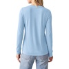 image:imagePRETTYGARDEN Long Sleeve Tshirts Shirts for Women Clothing Fall Fashion 2026 Basic Cotton Tees Casual Blouses Winter TopsLight Blue