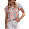 Light Blue Pink Floral