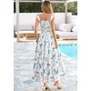 image:imagePRETTYGARDEN Floral Dress for Women Summer Boho Maxi Sundresses 2026 Smocked Long Flowy Spring Beach Wedding Guest DressesApricot Blue Floral