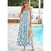 image:imagePRETTYGARDEN Floral Dress for Women Summer Boho Maxi Sundresses 2026 Smocked Long Flowy Spring Beach Wedding Guest DressesApricot Blue Green Floral