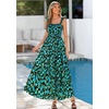 image:imagePRETTYGARDEN Floral Dress for Women Summer Boho Maxi Sundresses 2026 Smocked Long Flowy Spring Beach Wedding Guest DressesBlack Green Floral
