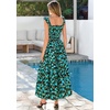 image:imagePRETTYGARDEN Floral Dress for Women Summer Boho Maxi Sundresses 2026 Smocked Long Flowy Spring Beach Wedding Guest DressesBlack Green Floral