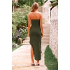 image:imagePRETTYGARDEN Summer Wedding Guest Dresses for Women 2026 Spring Cocktail Prom Graduation Bodycon Backless Elegant Midi DressArmy Green