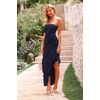 image:imagePRETTYGARDEN Summer Wedding Guest Dresses for Women 2026 Spring Cocktail Prom Graduation Bodycon Backless Elegant Midi DressNavy
