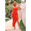 image:imagePRETTYGARDEN Summer Wedding Guest Dresses for Women 2026 Spring Cocktail Prom Graduation Bodycon Backless Elegant Midi DressOrange