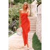 image:imagePRETTYGARDEN Summer Wedding Guest Dresses for Women 2026 Spring Cocktail Prom Graduation Bodycon Backless Elegant Midi DressOrange