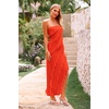image:imagePRETTYGARDEN Summer Wedding Guest Dresses for Women 2026 Spring Cocktail Prom Graduation Bodycon Backless Elegant Midi DressOrange
