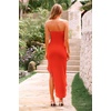 image:imagePRETTYGARDEN Summer Wedding Guest Dresses for Women 2026 Spring Cocktail Prom Graduation Bodycon Backless Elegant Midi DressOrange