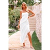 image:imagePRETTYGARDEN Summer Wedding Guest Dresses for Women 2026 Spring Cocktail Prom Graduation Bodycon Backless Elegant Midi DressWhite