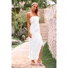 image:imagePRETTYGARDEN Summer Wedding Guest Dresses for Women 2026 Spring Cocktail Prom Graduation Bodycon Backless Elegant Midi DressWhite