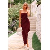 image:imagePRETTYGARDEN Summer Wedding Guest Dresses for Women 2026 Spring Cocktail Prom Graduation Bodycon Backless Elegant Midi DressWine Red