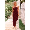 image:imagePRETTYGARDEN Summer Wedding Guest Dresses for Women 2026 Spring Cocktail Prom Graduation Bodycon Backless Elegant Midi DressWine Red
