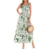 White Green Floral