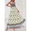 image:imagePRETTYGARDEN Summer Dresses for Women 2026 Casual Spaghetti Strap Beach Long Sundresses Boho Floral Smocked Maxi Flowy DressApricot