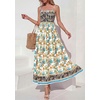 image:imagePRETTYGARDEN Summer Dresses for Women 2026 Casual Spaghetti Strap Beach Long Sundresses Boho Floral Smocked Maxi Flowy DressApricot