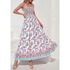 image:imagePRETTYGARDEN Summer Dresses for Women 2026 Casual Spaghetti Strap Beach Long Sundresses Boho Floral Smocked Maxi Flowy DressPink