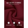 image:imagePRETTYGARDEN Womens Wide Leg Work Dress Pants Trousers  Palazzo Pant with Pockets Lightweight Flowy High Elastic Waistband Office Wear Business Casual Outfits Fashion ClothingBurgundy