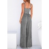 image:imagePRETTYGARDEN One Piece Jumpsuits for Women Casual Summer Cruise Outfits 2026 Spring Fashion Smocked Wide Leg Gingham RompersBlack