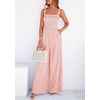 image:imagePRETTYGARDEN One Piece Jumpsuits for Women Casual Summer Cruise Outfits 2026 Spring Fashion Smocked Wide Leg Gingham RompersLight Pink