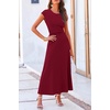 image:imagePRETTYGARDEN Two Piece Skirt Set for Women 2026 Summer Spring Dressy Casual Knit Travel Vacation Matching Lounge OutfitsWine Red