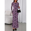 image:imagePRETTYGARDEN Womens Floral Bodycon Maxi Dress 2026 Spring Elegant Mesh Long Sleeve Formal Wedding Guest Cocktail DressesPurple