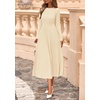 image:imagePRETTYGARDEN Womens Sweater Dress 2026 Long Sleeve Elegant Knit A Line Fall Wedding Guest Cocktail Midi Winter DressesApricot