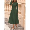 image:imagePRETTYGARDEN Womens Sweater Dress 2026 Long Sleeve Elegant Knit A Line Fall Wedding Guest Cocktail Midi Winter DressesArmy Green