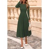 image:imagePRETTYGARDEN Womens Sweater Dress 2026 Long Sleeve Elegant Knit A Line Fall Wedding Guest Cocktail Midi Winter DressesArmy Green