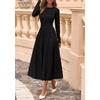 image:imagePRETTYGARDEN Womens Sweater Dress 2026 Long Sleeve Elegant Knit A Line Fall Wedding Guest Cocktail Midi Winter DressesBlack