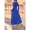 image:imagePRETTYGARDEN Womens Sweater Dress 2026 Long Sleeve Elegant Knit A Line Fall Wedding Guest Cocktail Midi Winter DressesBlue