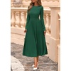 image:imagePRETTYGARDEN Womens Sweater Dress 2026 Long Sleeve Elegant Knit A Line Fall Wedding Guest Cocktail Midi Winter DressesDark Green