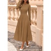 image:imagePRETTYGARDEN Womens Sweater Dress 2026 Long Sleeve Elegant Knit A Line Fall Wedding Guest Cocktail Midi Winter DressesKhaki