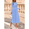 image:imagePRETTYGARDEN Womens Sweater Dress 2026 Long Sleeve Elegant Knit A Line Fall Wedding Guest Cocktail Midi Winter DressesLight Blue