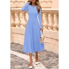 image:imagePRETTYGARDEN Womens Sweater Dress 2026 Long Sleeve Elegant Knit A Line Fall Wedding Guest Cocktail Midi Winter DressesLight Blue