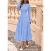 image:imagePRETTYGARDEN Womens Sweater Dress 2026 Long Sleeve Elegant Knit A Line Fall Wedding Guest Cocktail Midi Winter DressesLight Blue