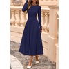 image:imagePRETTYGARDEN Womens Sweater Dress 2026 Long Sleeve Elegant Knit A Line Fall Wedding Guest Cocktail Midi Winter DressesNavy Blue