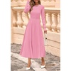 image:imagePRETTYGARDEN Womens Sweater Dress 2026 Long Sleeve Elegant Knit A Line Fall Wedding Guest Cocktail Midi Winter DressesPink